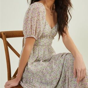 Altar’d State Camryn Floral Midi Dress